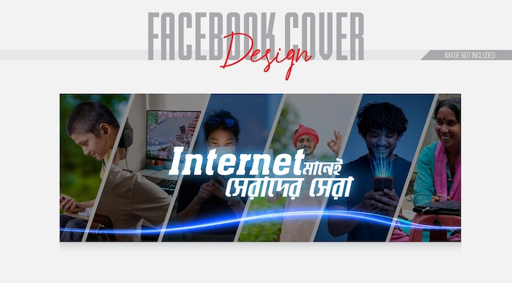 Vector creative facebook cover template