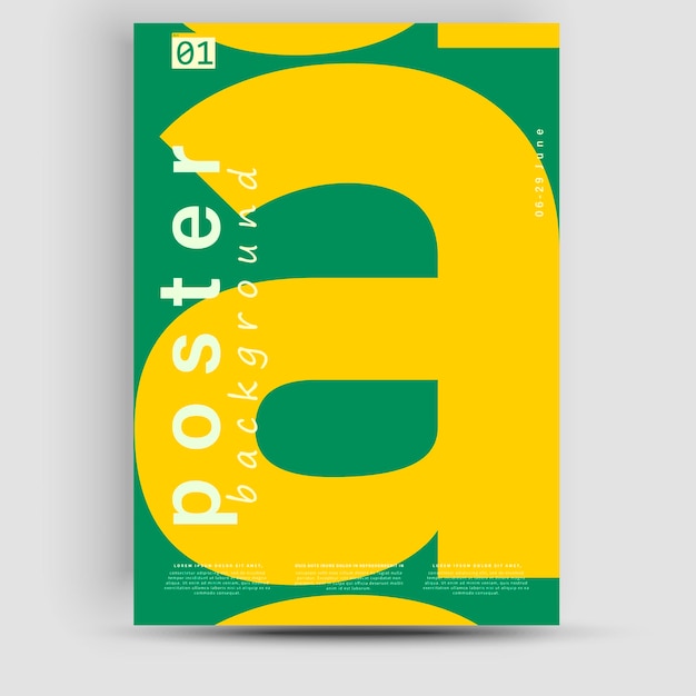 Creative fashionable poster design. Letter A. Alphabet. Template poster, banner, magazine mockup.