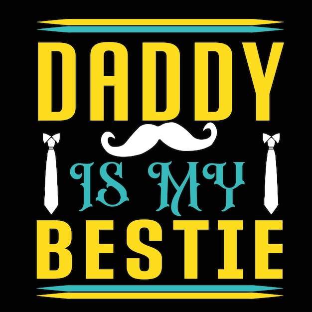 Design creativo per padre, papà, papà e t-shirt dal design unico