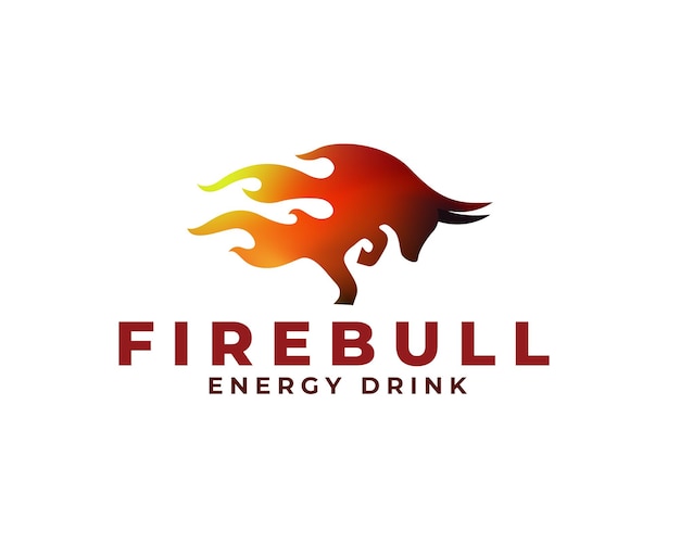 creative fire bull logo Bull vector illustration logo