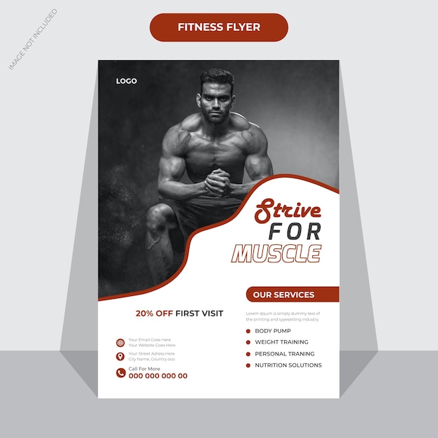 Creative fitness flyer