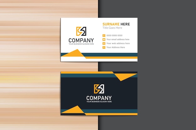 Creative Flat design business card template