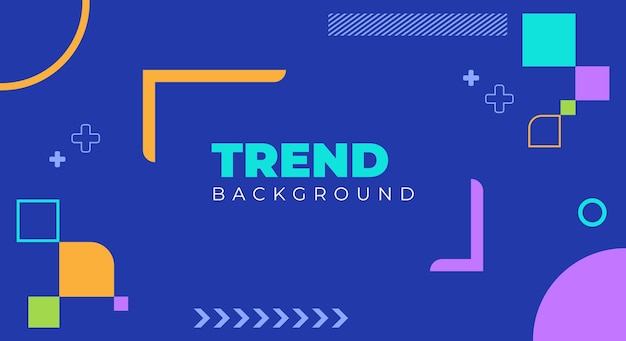 Creative flat geometric trend background