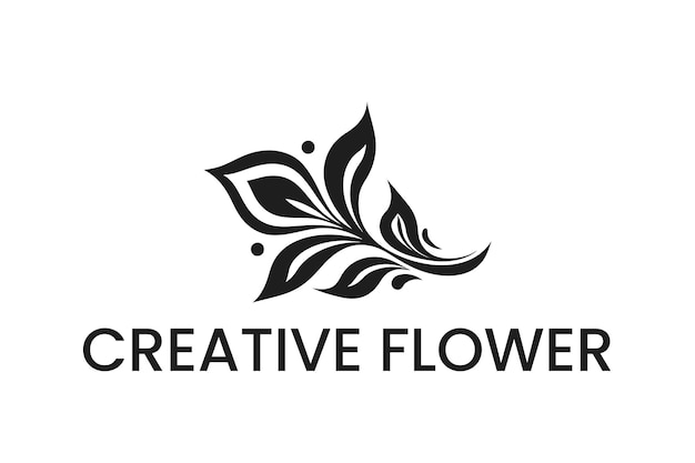 Vector creative floral leaf logo