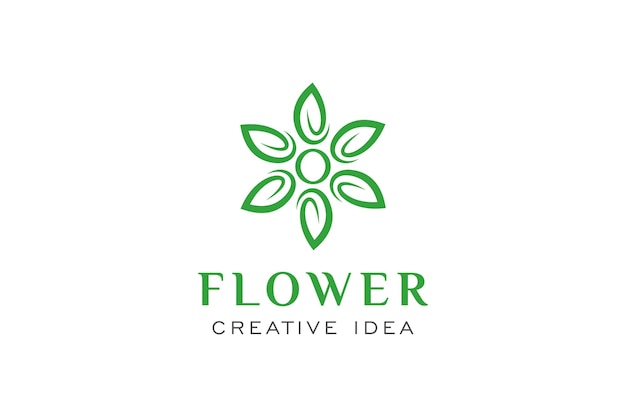 Шаблон дизайна логотипа Creative Flower Concept