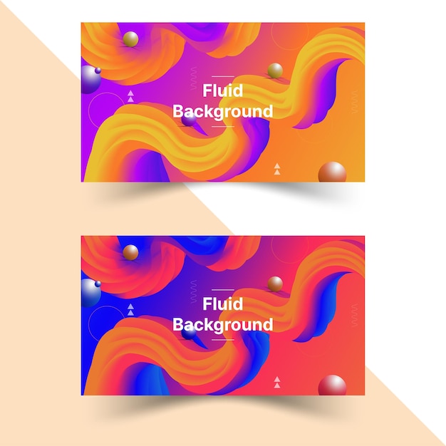 Vector creative fluid background