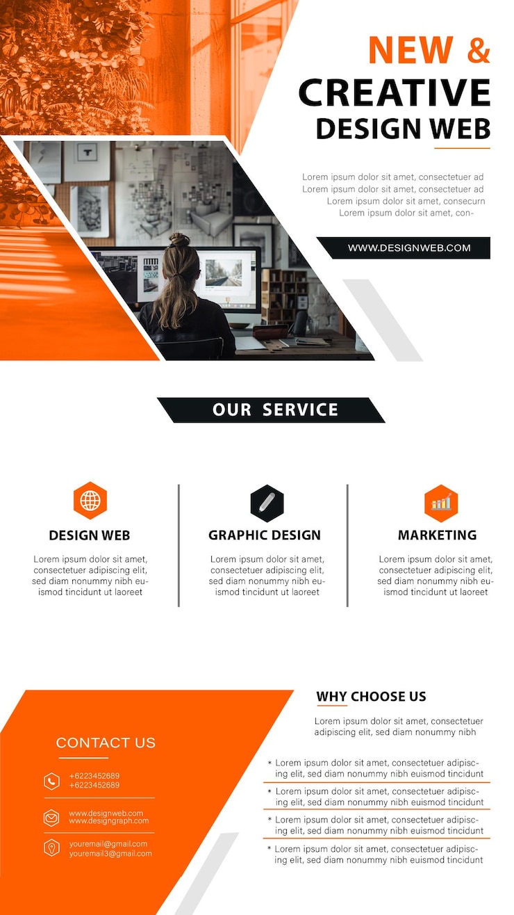 Vector creative flyer design