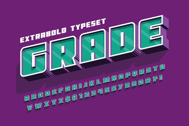 Creative font design vector