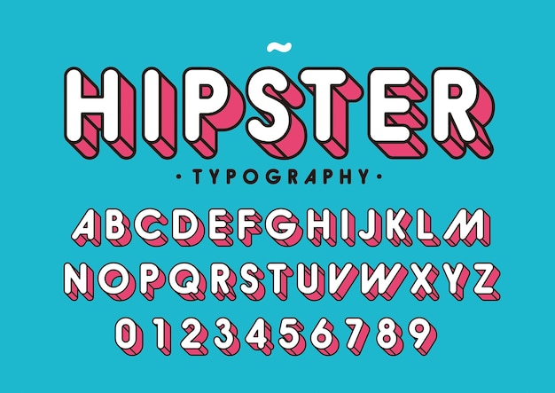 Creative font design vector