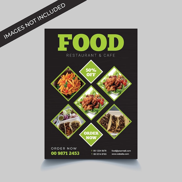 Vector creative food flyer template