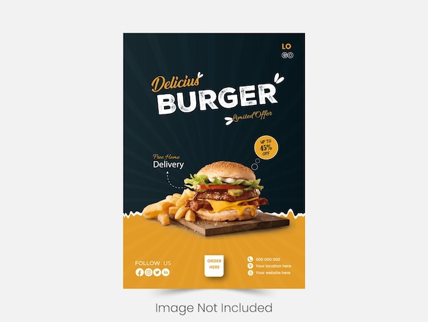 Creative Food Poster Vector Illustration Design