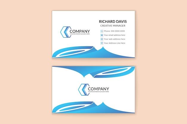 Vector creative gaming theme concept business card template