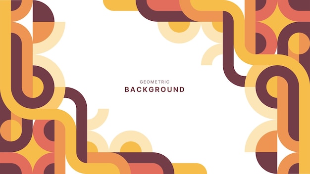 Creative geometric background with soft colorful shape