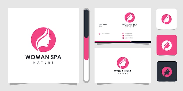 Creative golden beauty skin care logo  . spa therapy logo concept.