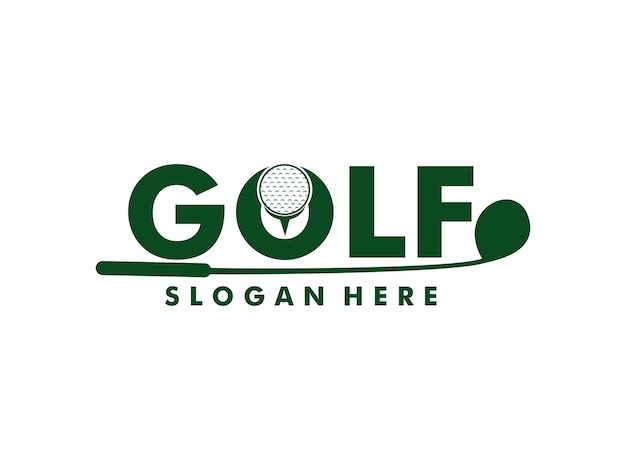 Vector creative golf sport logo moderne professionele golf sjabloon logo ontwerp