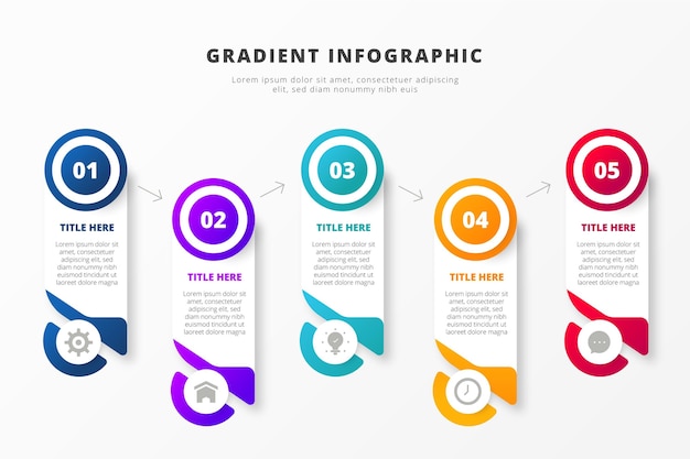 Infografica aziendale sfumatura creativa