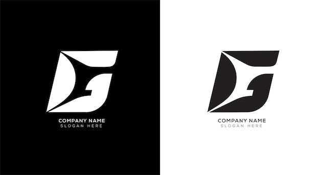 Creative gradient letter g logo design template