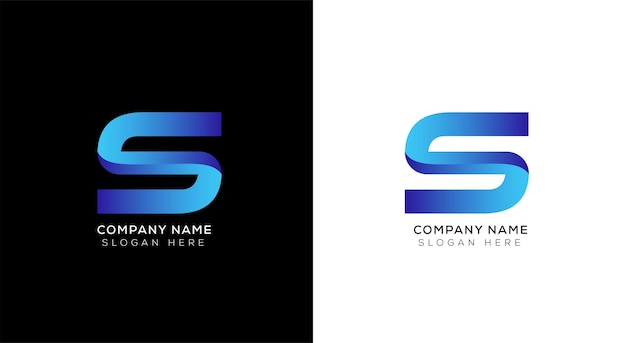 Creative gradient letter a logo design template