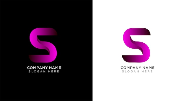 Creative gradient letter a logo design template