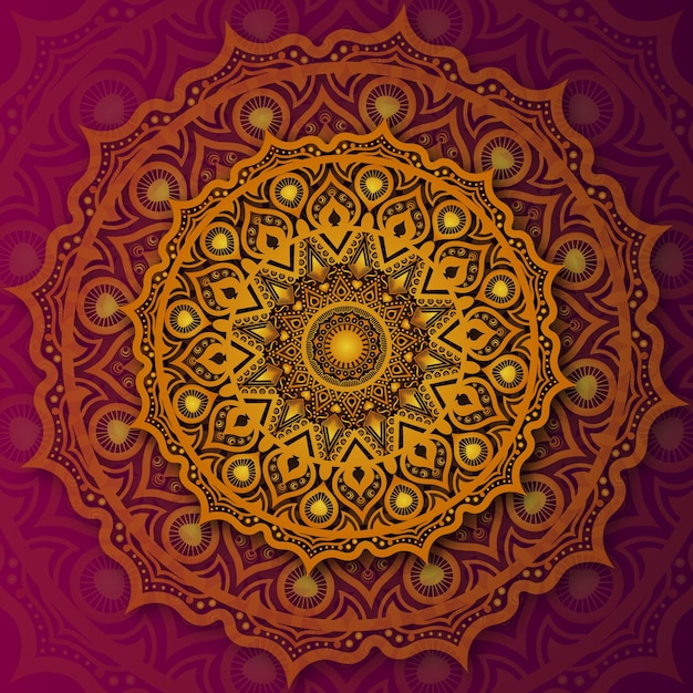 Creative gradient mandala design