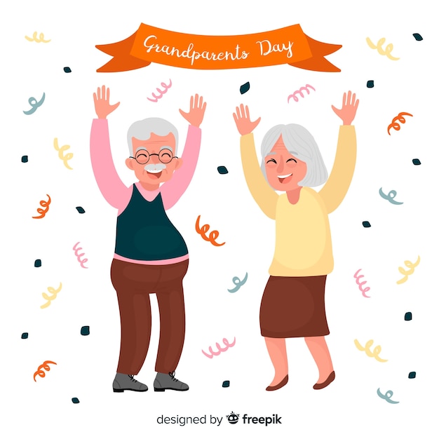 Vector creative grandparents day background