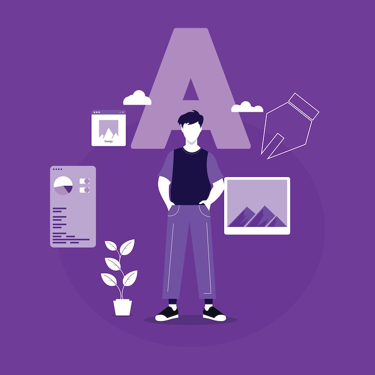 Vector creative graphic designer