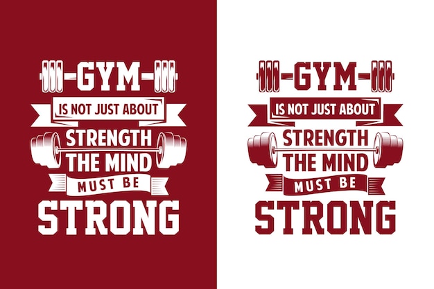 Creative gym fitness workout vector t shirt and print designs