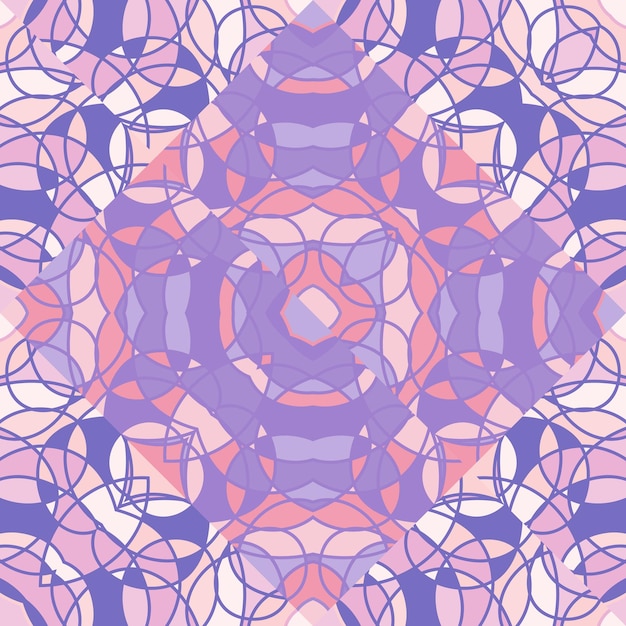 Креативная ручная мозаика из линий бесшовный узор Декоративный абстрактный симметричный орнамент