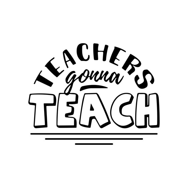 Creative Hand Lettering Text for Happy Teachers Day Celebration on Decorative Doodle Floral BG