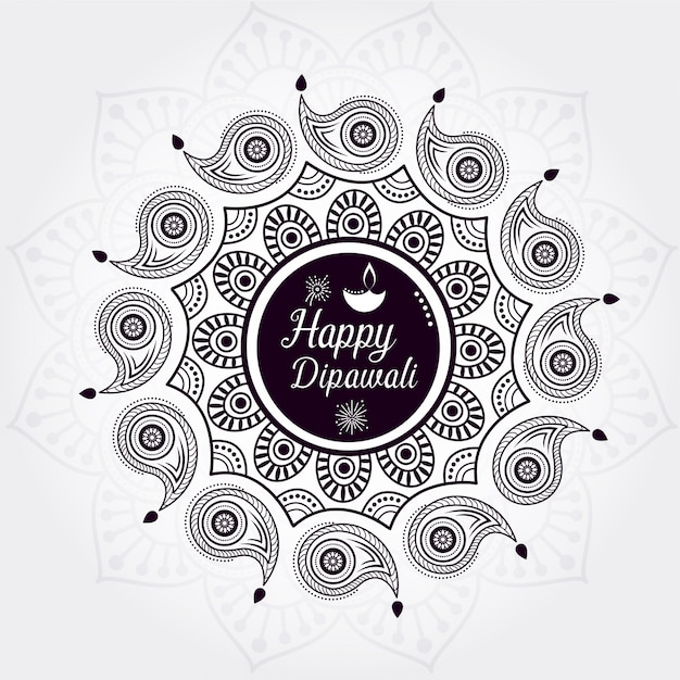 Creative happy diwali background design