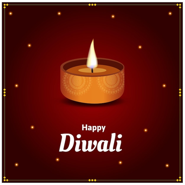 Vector creative happy diwali festival vector design