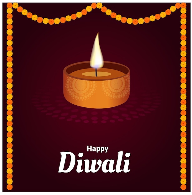 Vector creative happy diwali festival vector design