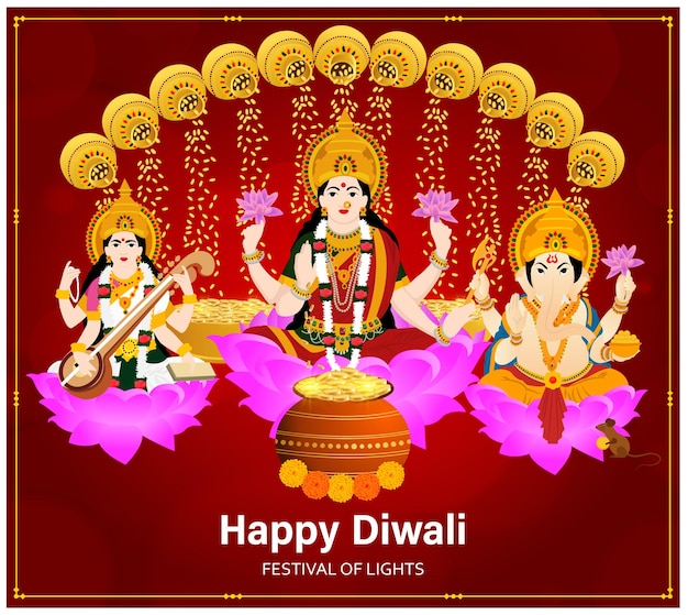 Vector creative happy diwali festival vector design