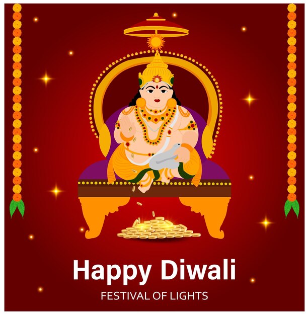 Creative happy diwali festival vector design