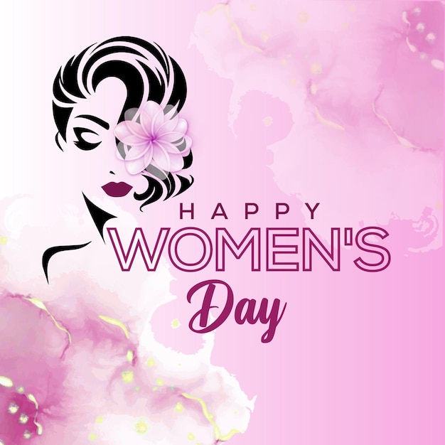 creative happy womens day background design