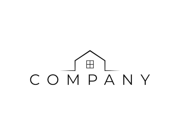 Vector creative home house real estate property logo design