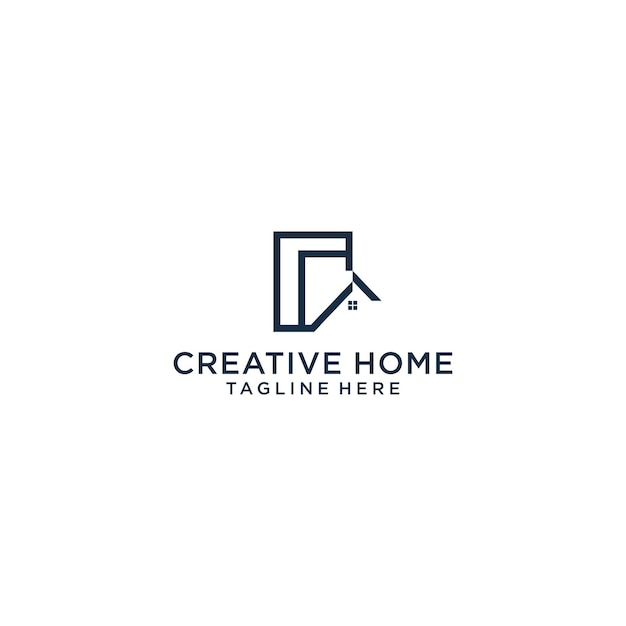 創造的な家のロゴのアイコンのデザイン