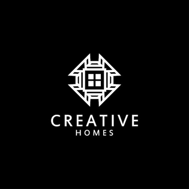 Creative Homes logo design icon template