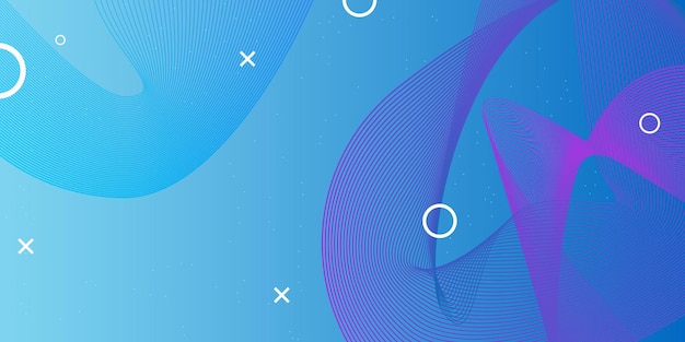 創意水平網站屏幕部分,用于反應式網頁設計項目開發.抽象幾何圖案旗布局模擬.公司登陸頁區塊向量插圖模板