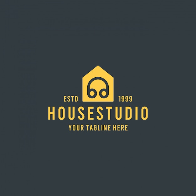 Creative house studio logo design