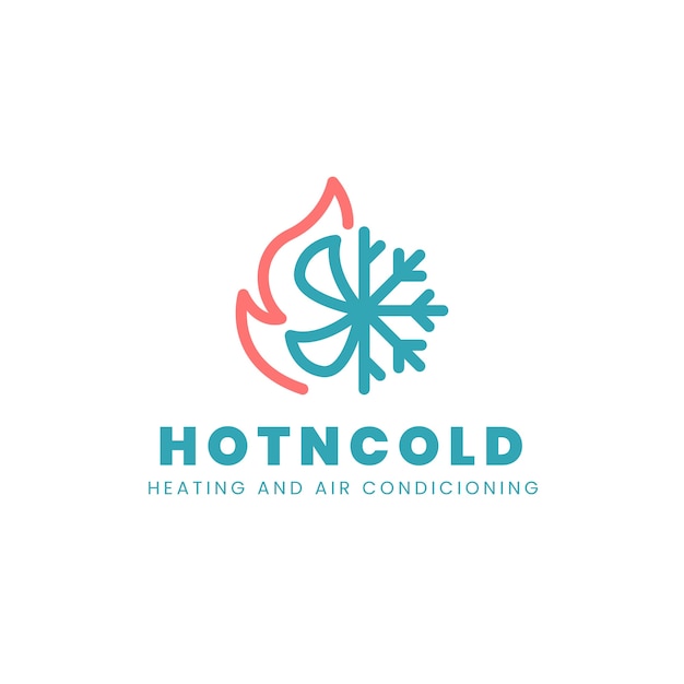 Creative hvac logo template