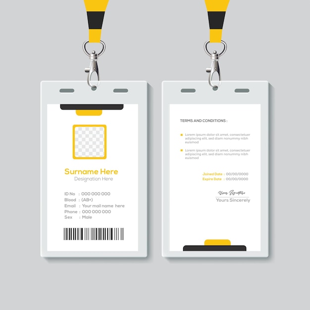 Creative id card design