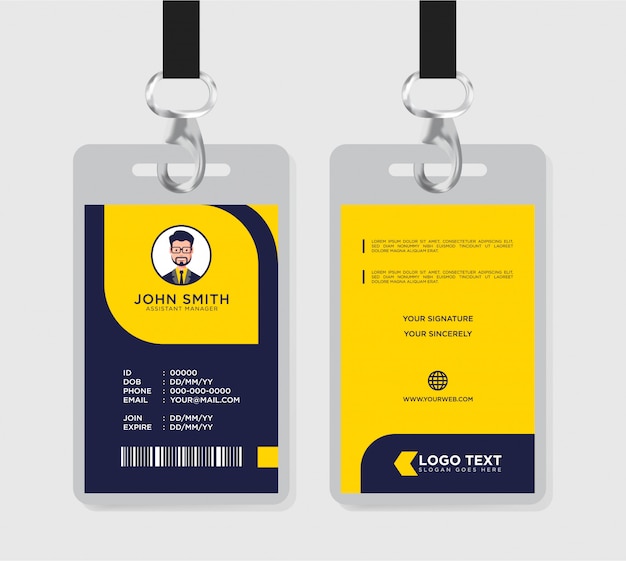 Creative id card template