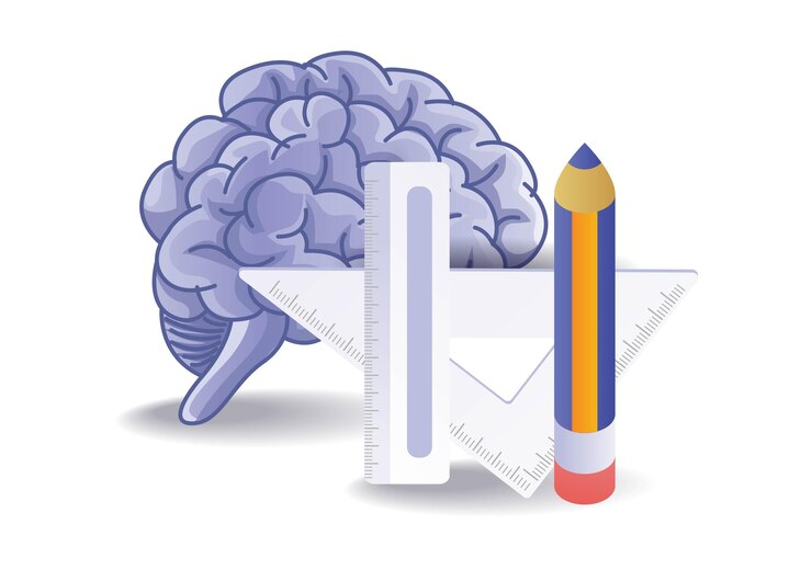 Vector creative idea student brain