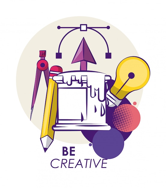 Vector creative ideas and colors