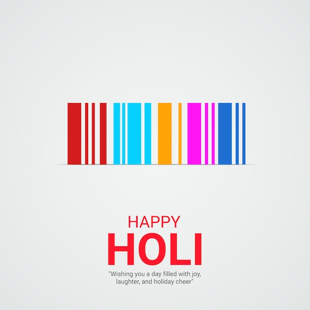 Vector creative illustration of happy holi festival for social media ads vector