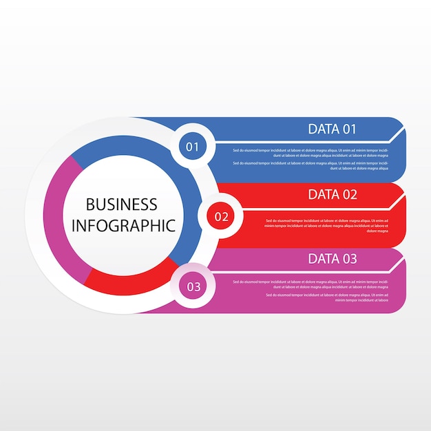 創造的なインフォ グラフィック デザインのベクトル