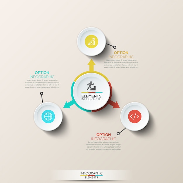 Layout infografico creativo