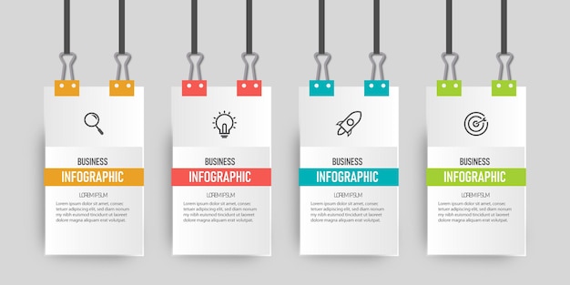 Modello di infografica creativa