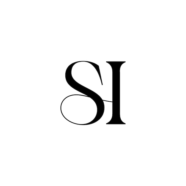 creative initial modern minimalist timeless negative space monogram logo design